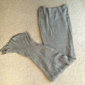Knitted Mermaid Tail Blanket